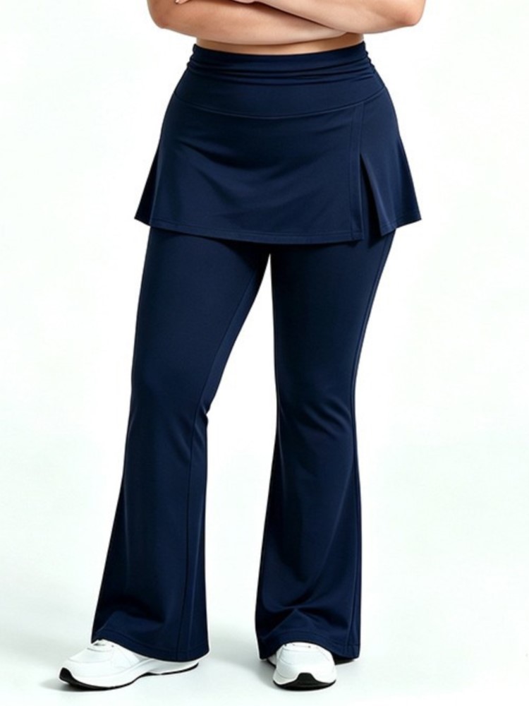 Pilates Yoga Legging - Plus Size Weiche, gerade geschnittene Yoga-Hose