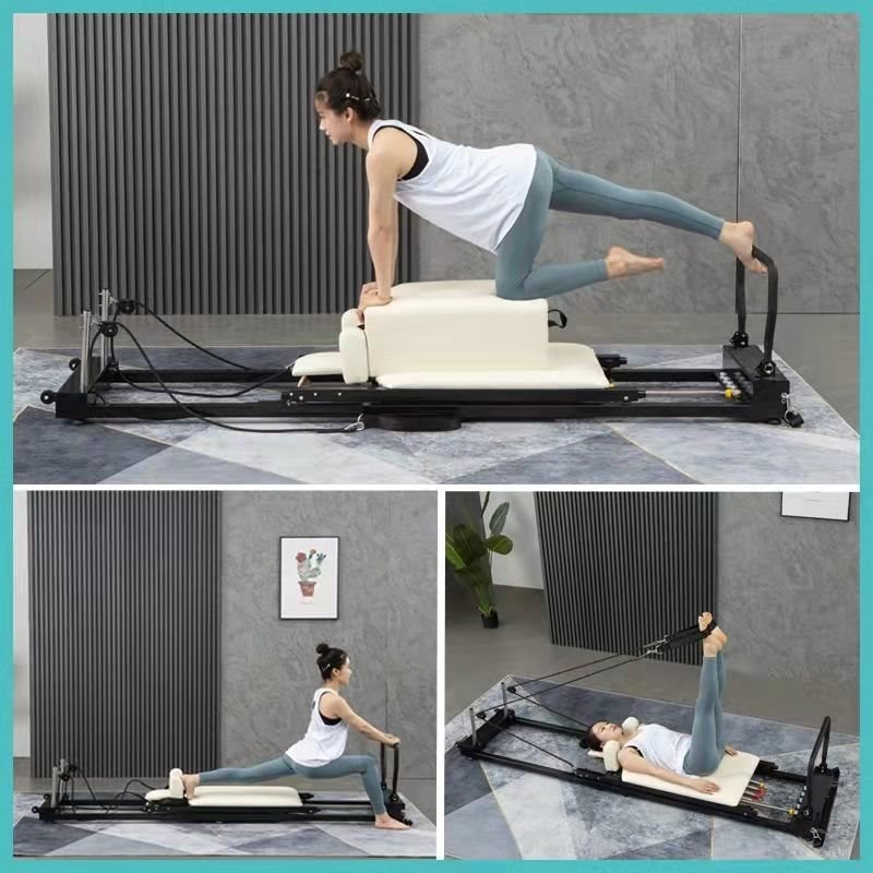 Pilates Yoga Core - Pilates-Ausrüstung: Faltbares Pilates-Bett für Zuhause, Gleitendes