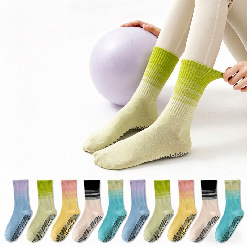 Fitness Yoga Pilates - Dreamlikelin 1 Paar Damen-Yoga-Socken, Wadenlange Socken