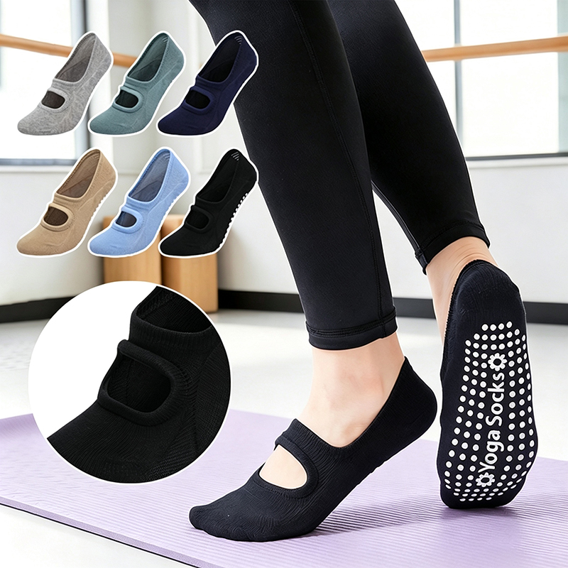 Pilate Yoga Workout - Rutschfeste Rückenfreie Yoga-Socken für Damen in