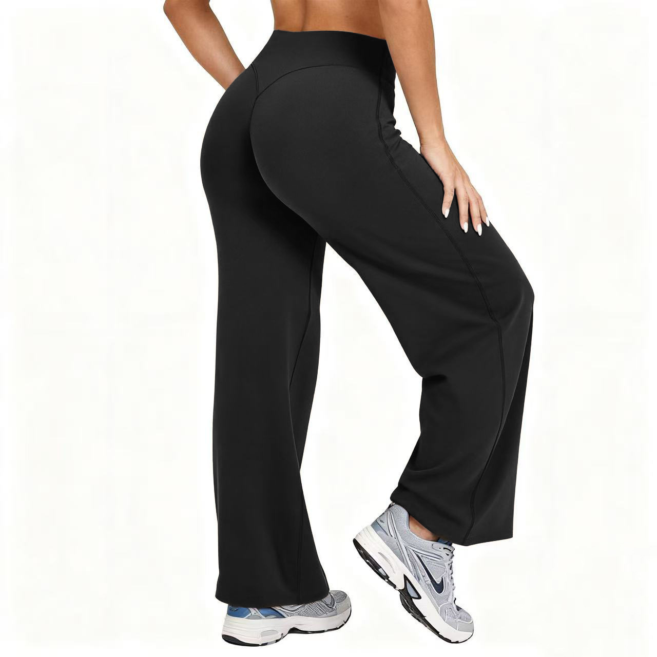 Pilates & Yoga En Talavera Raquel Díaz - Damen Plus Size Yoga Weitbein-Hose Hohe