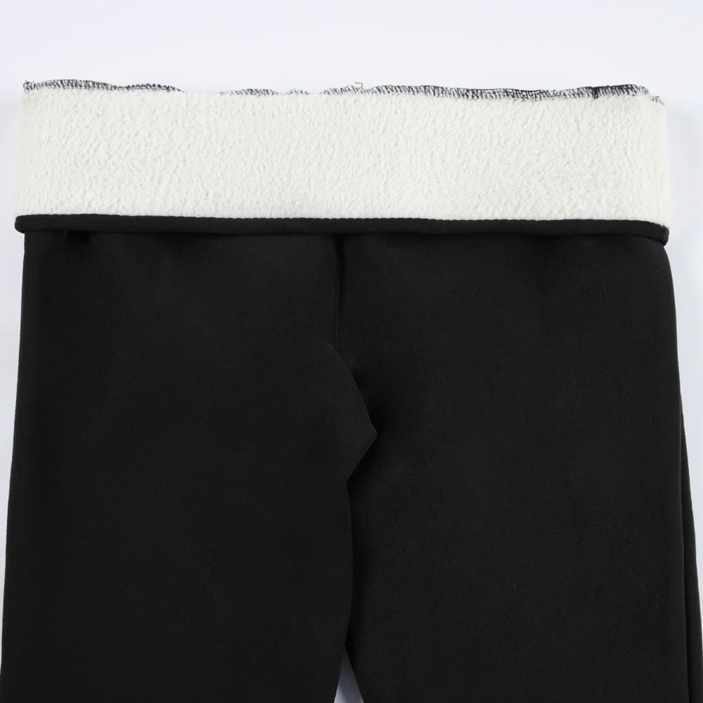 Pilates Yoga Legging - Modische Hochtaillierte Fleece-Leggings Kälteschutz Elastische Samt-Strumpfhosen