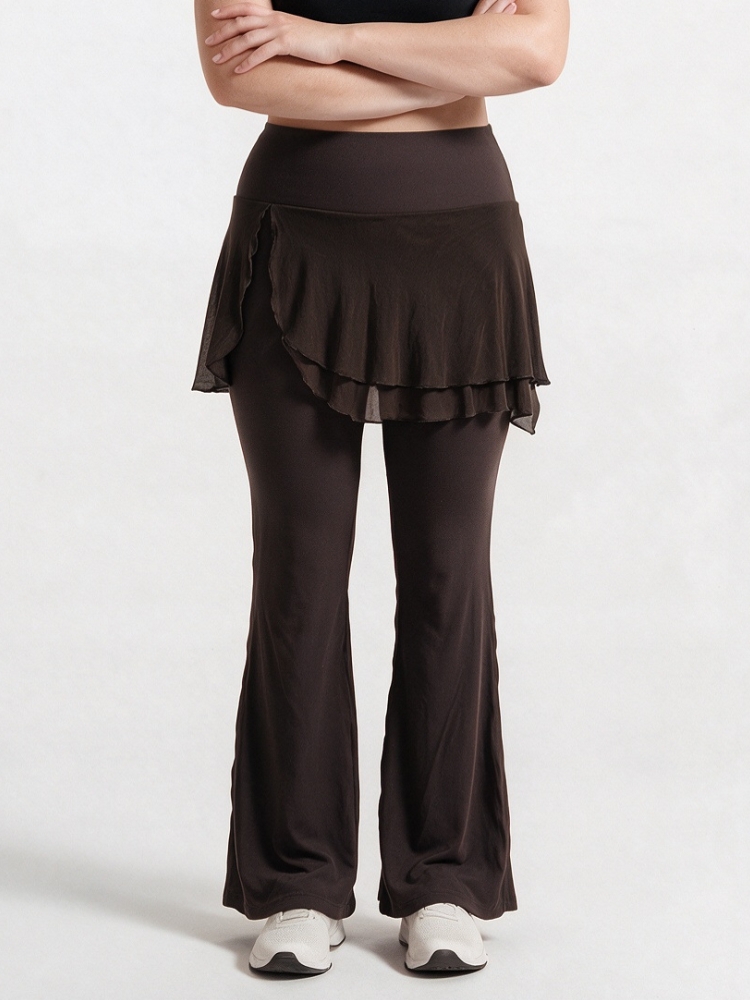Pilates Yoga Legging - Plus Size Weiche, gerade geschnittene Yoga-Hose