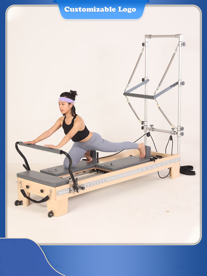 Pilates Yoga Core - Bi-richtungales Pilates-Bett mit verschiebbarem Kern, Yoga-Training,