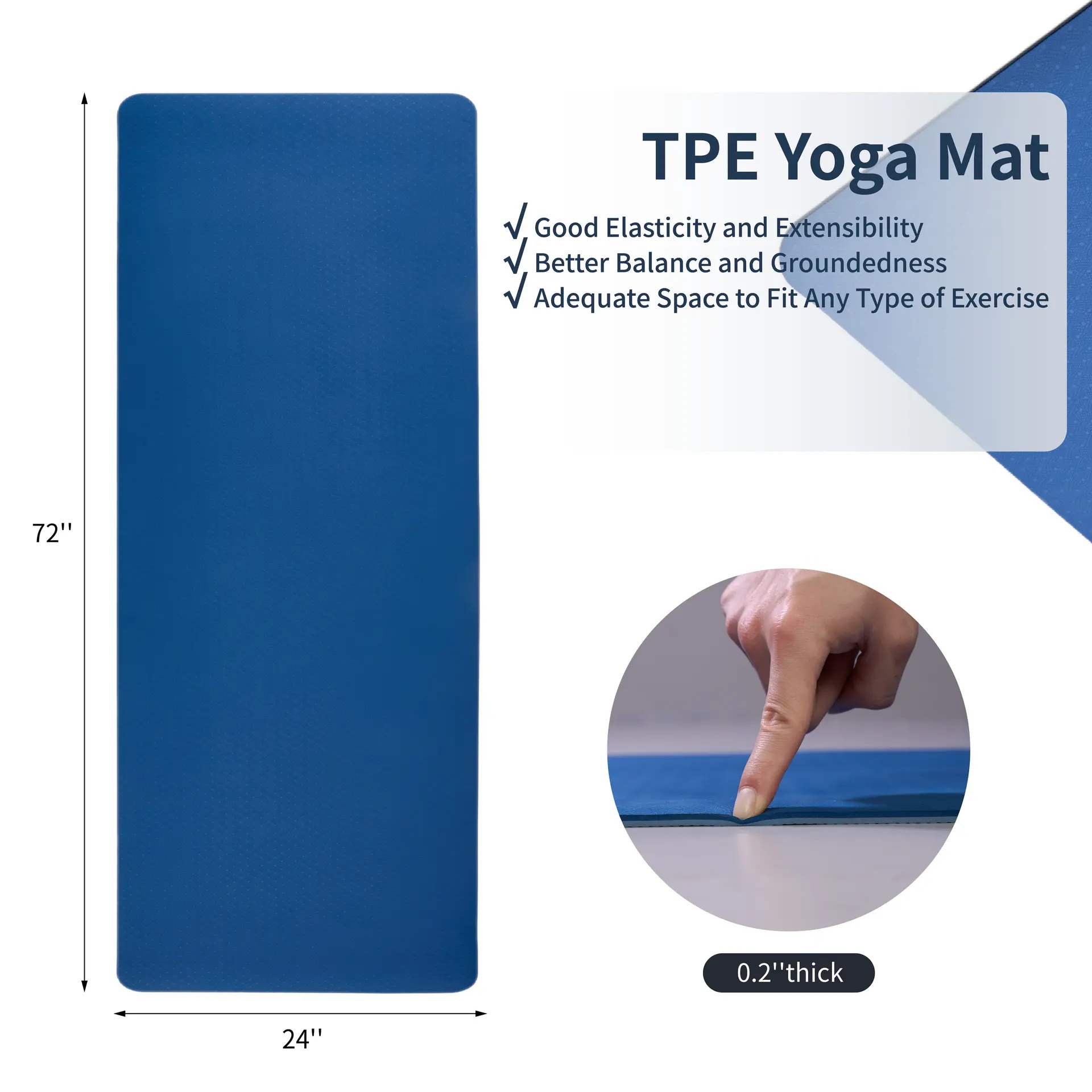 Rutschfeste TPE-Yogamatte 72 x – Pilates X Yoga Bewertung und Preis