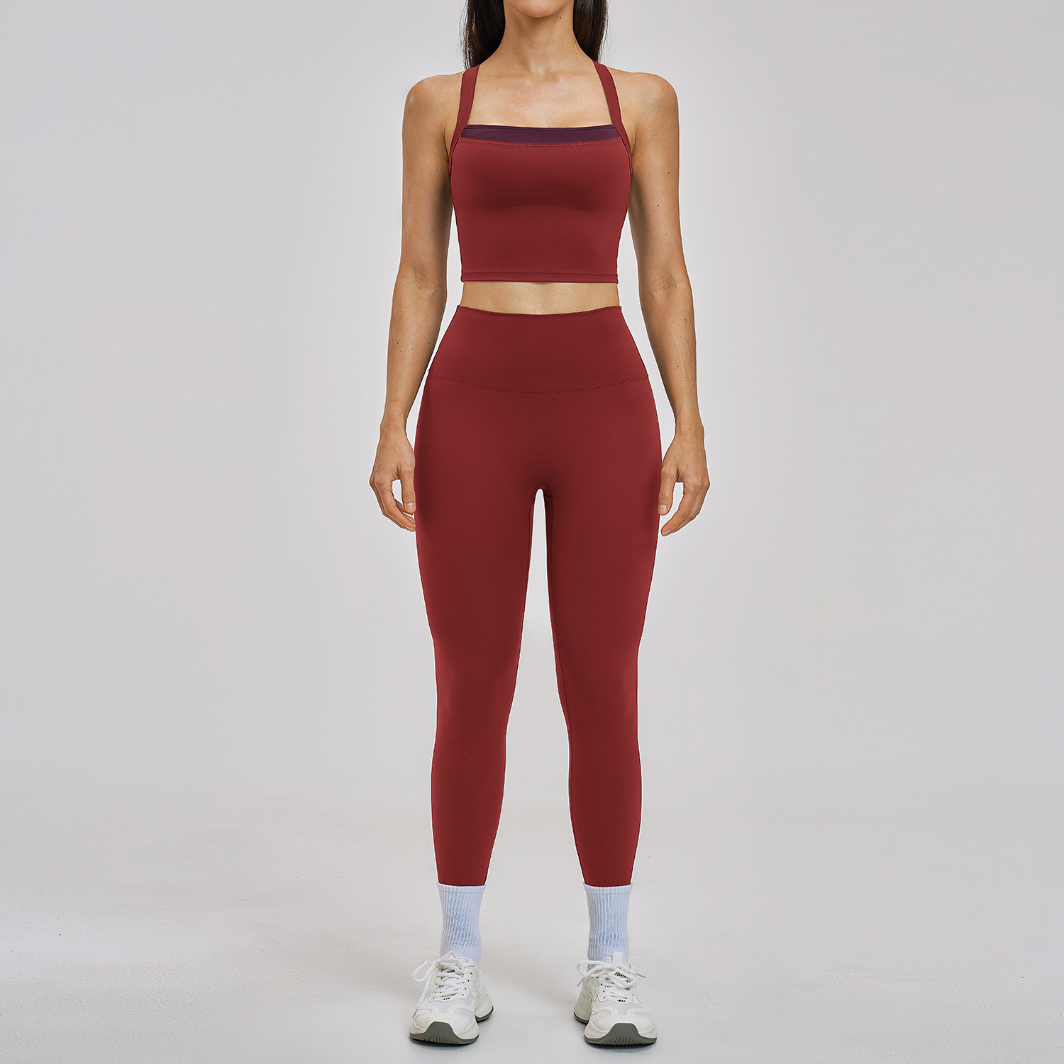 2-teiliges Yoga-Set für Damen, – Pilates Yoga Legging Bewertung und Preis
