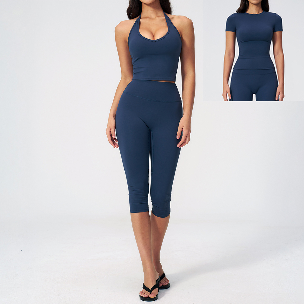 Damen Neckholder-Set mit Raffu – Pilates Yoga Legging Bewertung und Preis