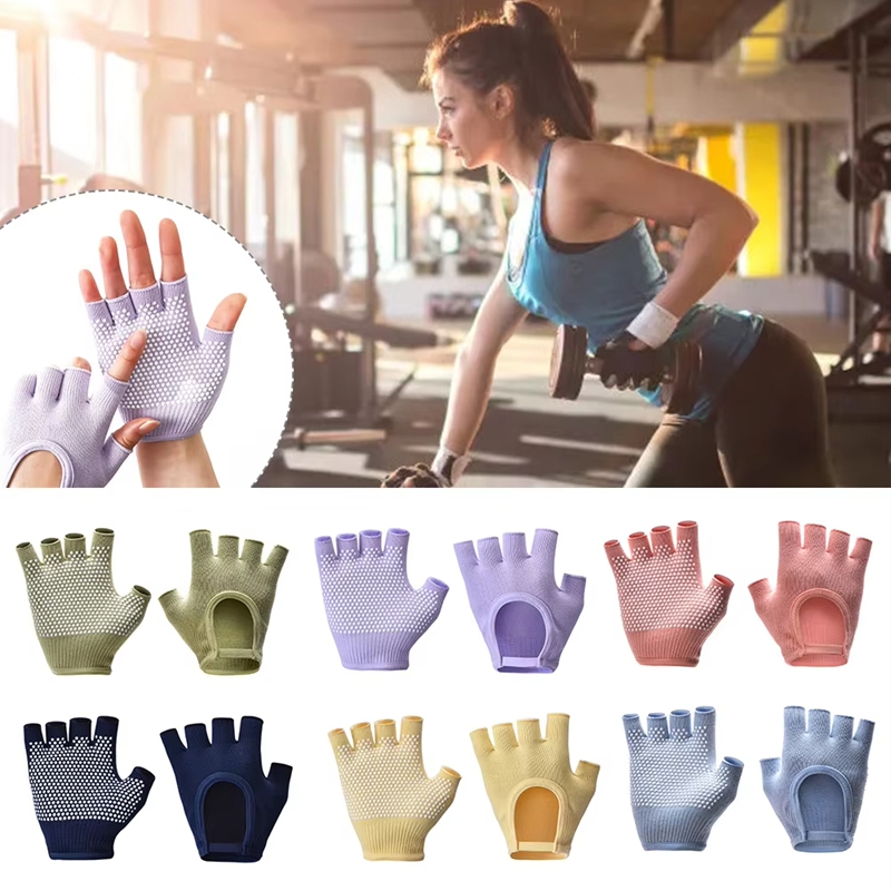 1 Paar halbfingerige, rutschfe – Pilates Yoga Aerial Bewertung und Preis