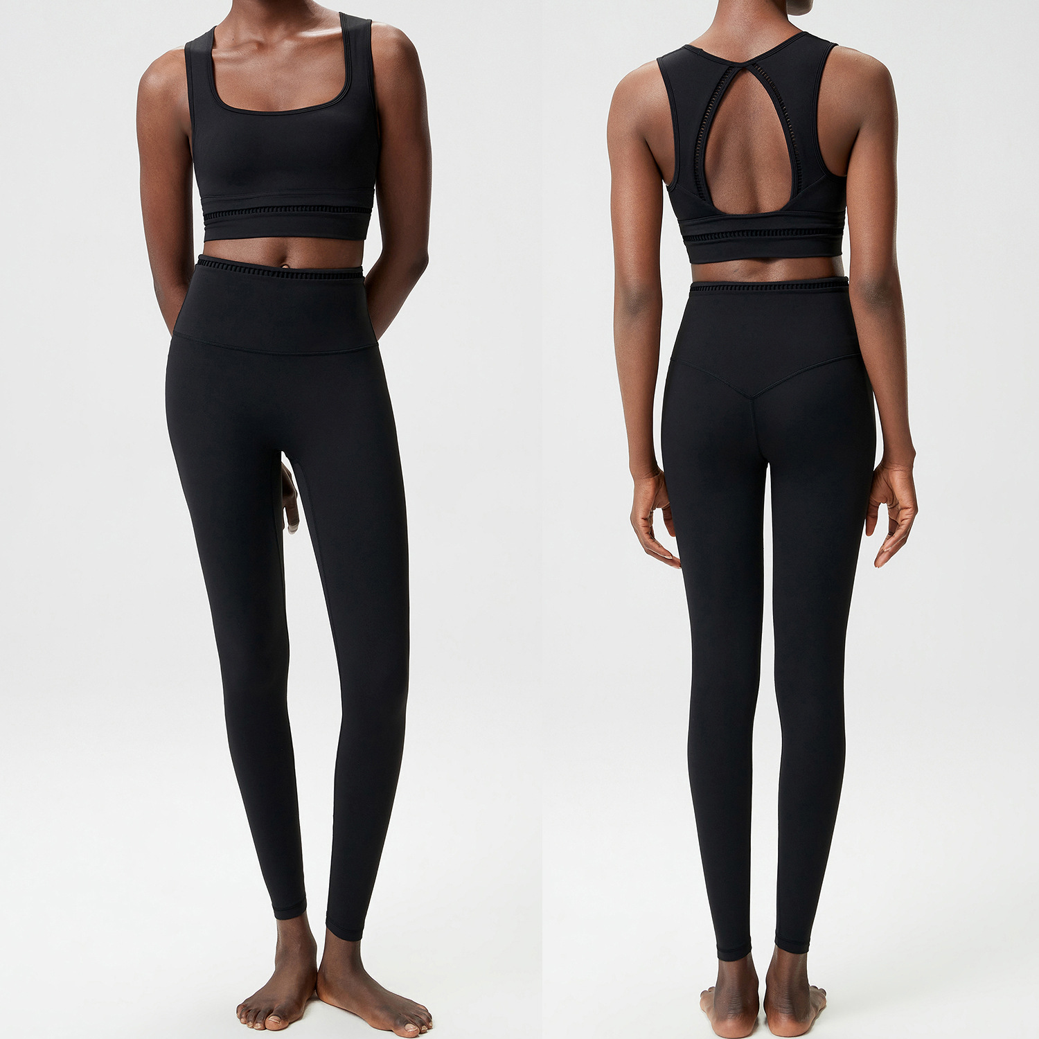 Neues 2-teiliges Yoga-Set für  – Pilates Yoga Legging Bewertung und Preis