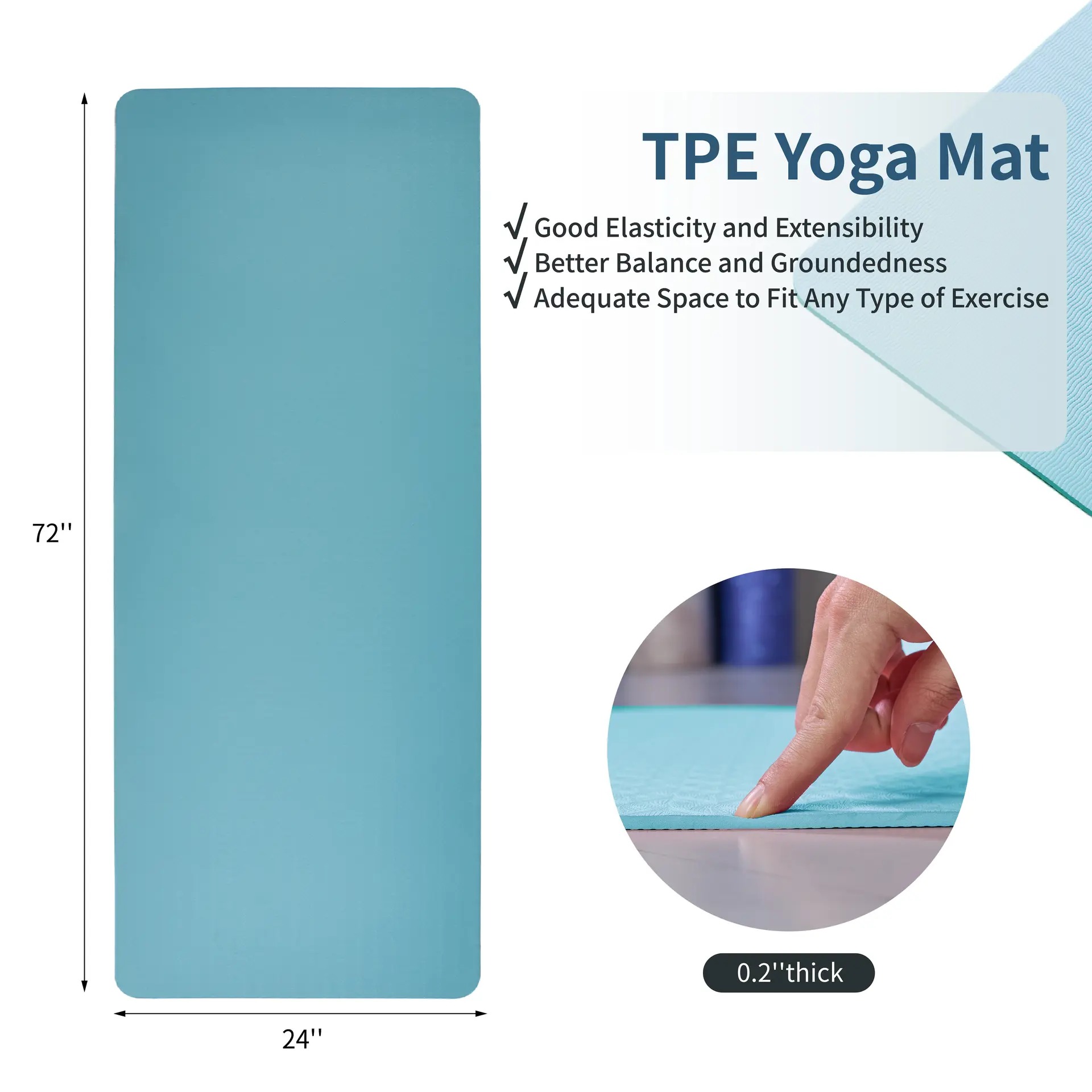 Rutschfeste TPE-Yogamatte 72 x – Pilates X Yoga Bewertung und Preis